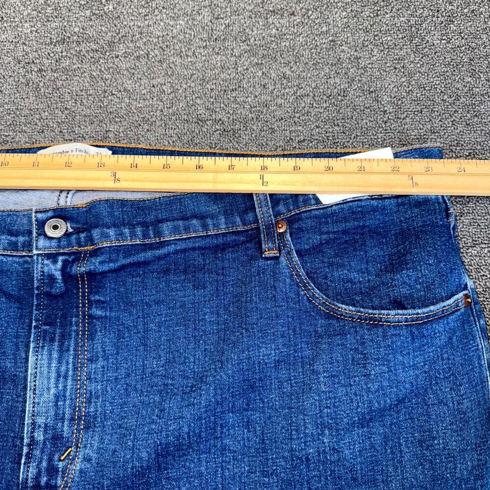 Abercrombie & Fitch The Skinny High Rise Jeans Womens Plus 37/24R Blue Denim NWT - Picture 7 of 8